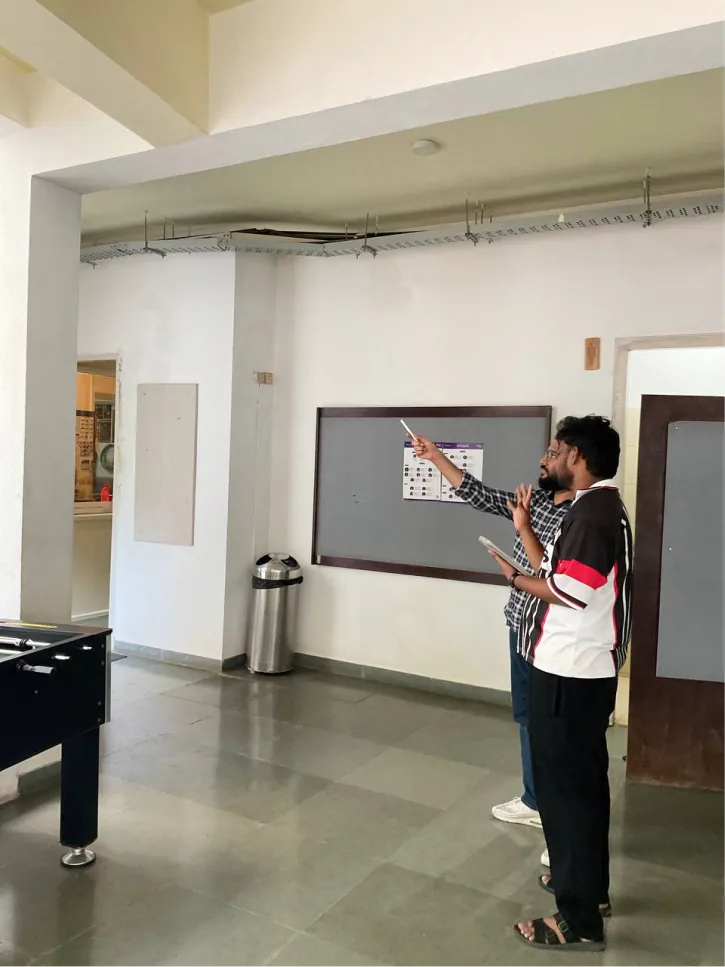 Measuring a wall for a sign